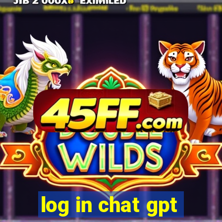 log in chat gpt